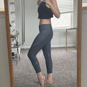 90 Degree by Reflex High-Waist 7/8 Ankle Leggings with Mesh & Pockets